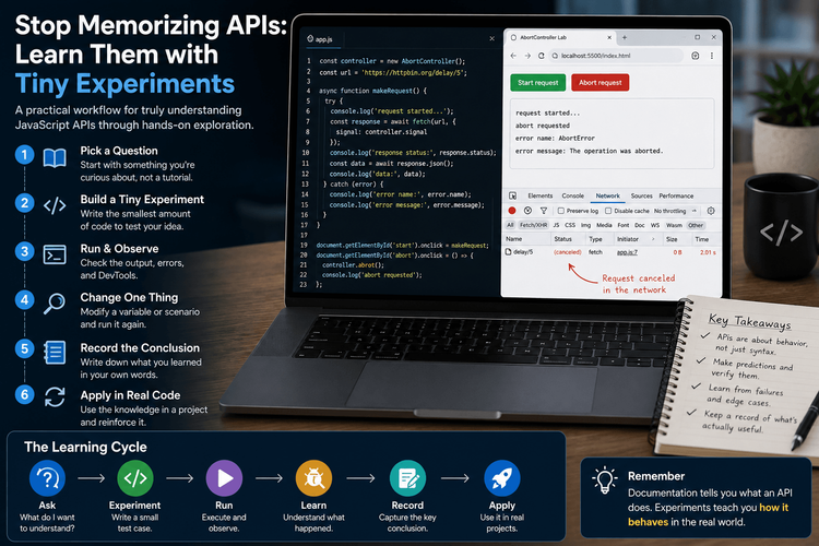 Stop Memorizing JavaScript APIs: Learn Them with Tiny Experiments Instead