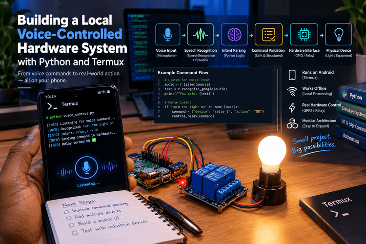Building a Local Voice-Controlled Hardware System with Python and Termux